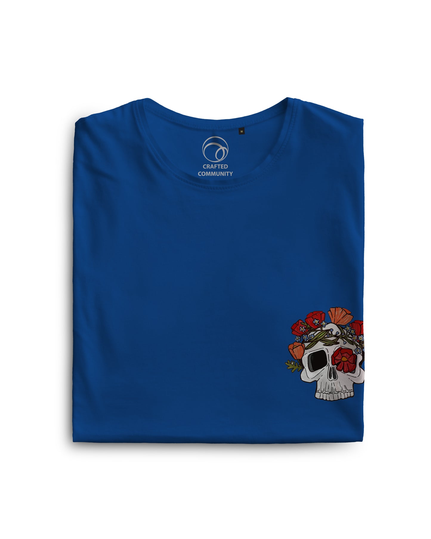 Skull and Flower Unisex Printed t shirt