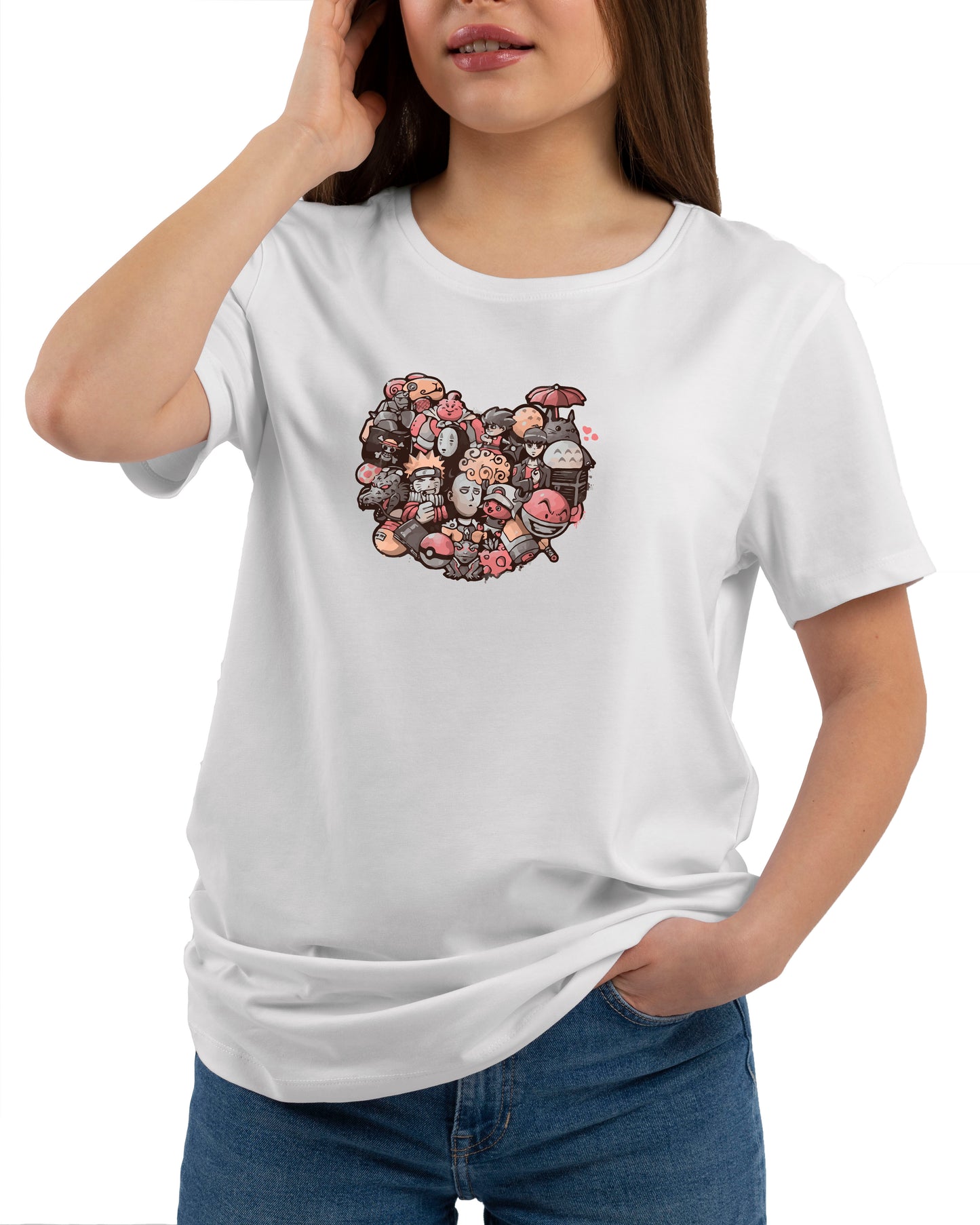 Anime Love Unisex Printed T shirt