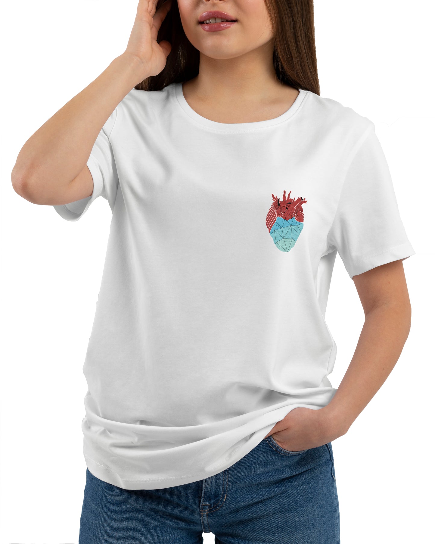 Crystal Heart Unisex Printed T shirt