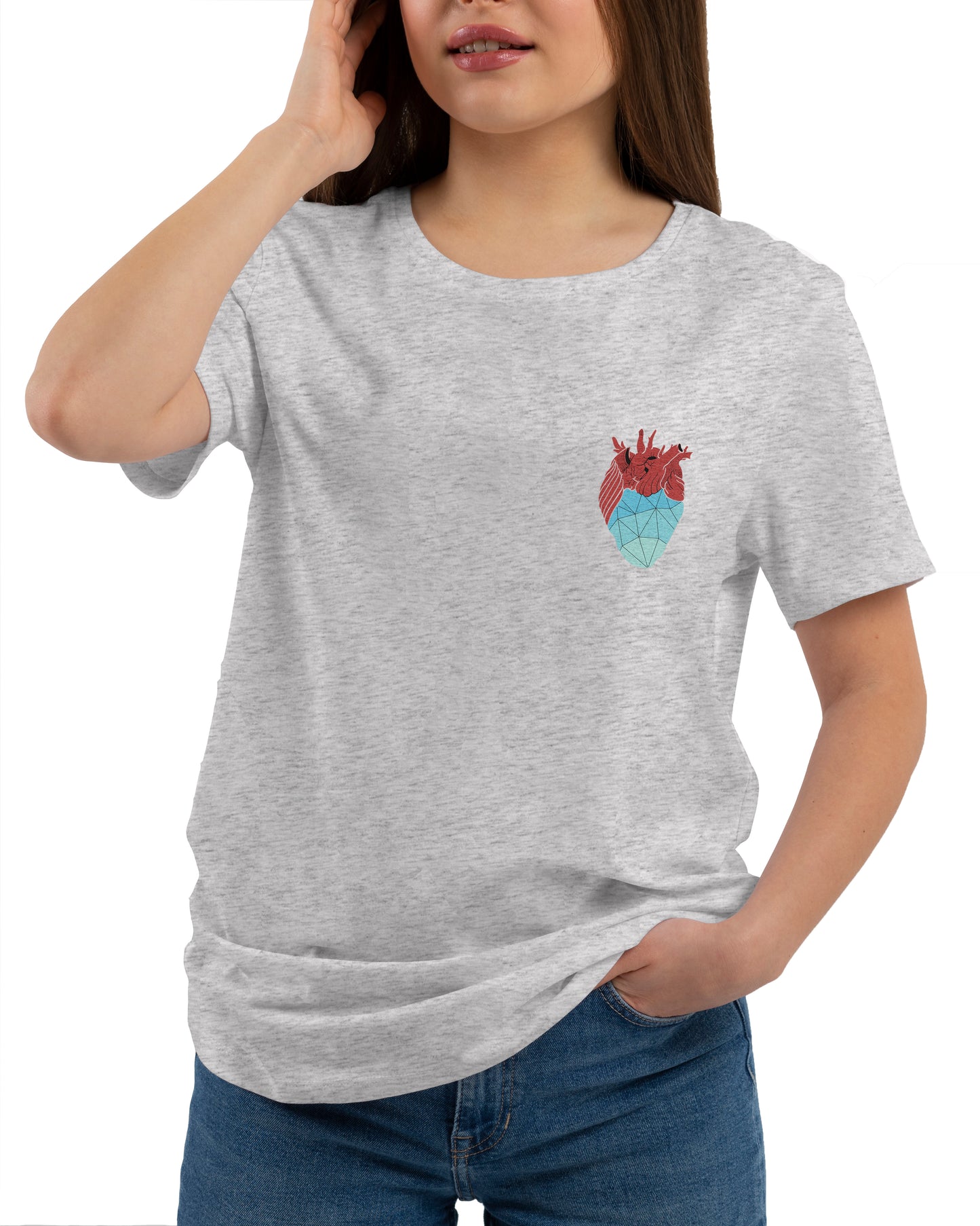 Crystal Heart Unisex Printed T shirt